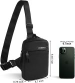 ANBEKO Small Crossbody Sling Bag Fanny Packs for Men Women, Mini Travel Shoulder Messenger Bag Chest Bag - Image 3